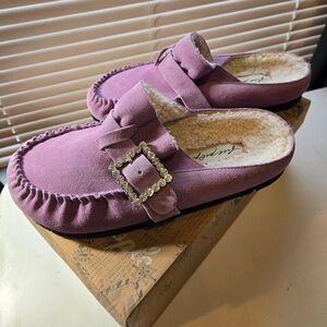 Free People
Shearling After Riding Mules